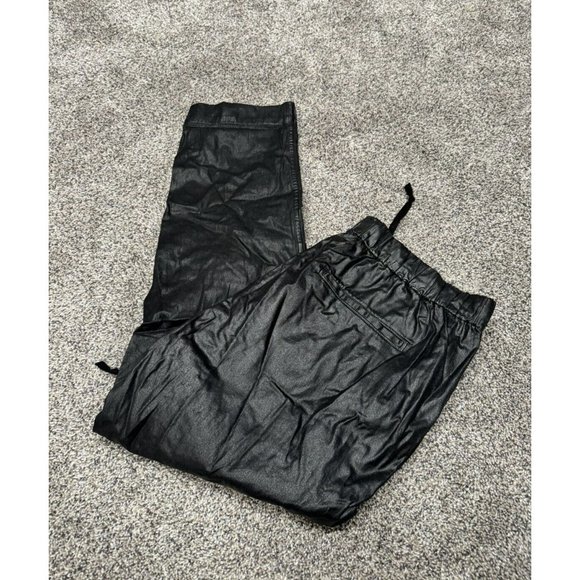 Citizen Of Humanity Kai Pant in Black Leatherette Large EUC - Picture 2 of 9